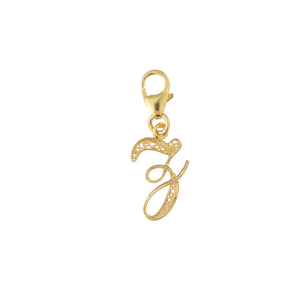 Letter Z silver gold plated