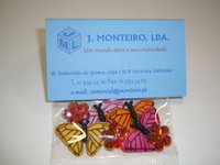 Botão borboleta com flor