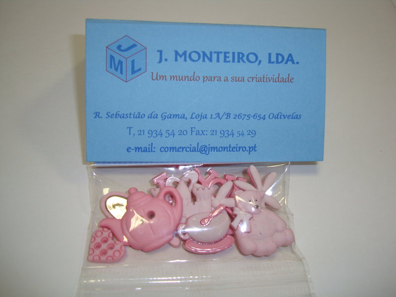 Botões apliques bebé menina