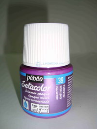 Tinta de tecido Pebeo Setacolor Nacarado Nº39 Amethyst