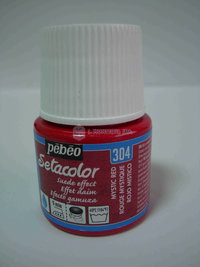 Tinta de tecido Pebeo Setacolor Camurça Nº304 Rojo Mistico