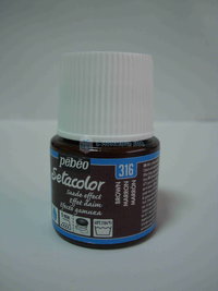 Tinta de tecido Pebeo Setacolor Camurça Nº316 Marron