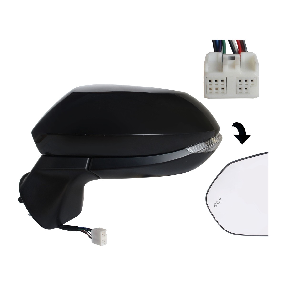 Espelho retrovisor Toyota Yaris Cross 2020.09-on