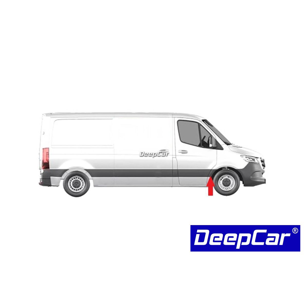 Friso do guarda-lamas frontal Mercedes Sprinter 02/2018-on