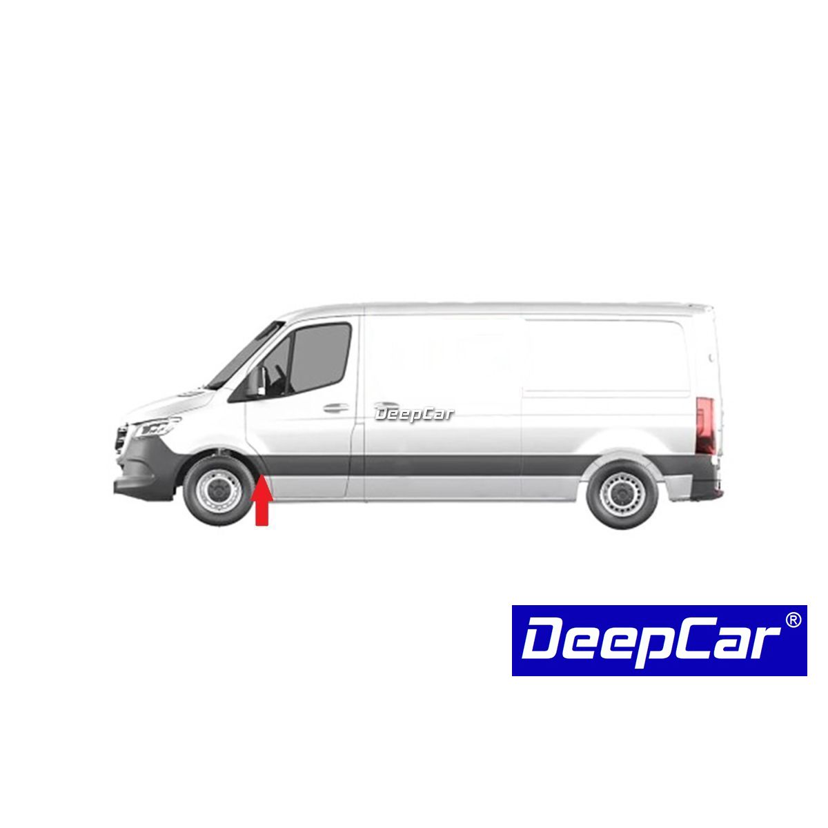Friso do guarda-lamas frontal Mercedes Sprinter 02/2018-on