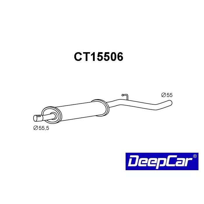 Panela de escape dianteira Citroen C8 Ulysse Phedra