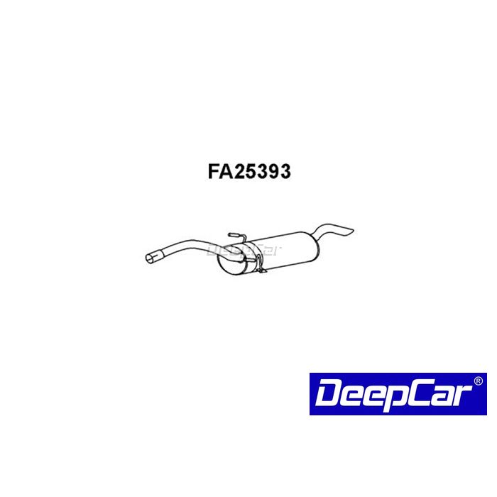 Panela de escape traseira Fiat Scudo 1.6 9D 1996-on