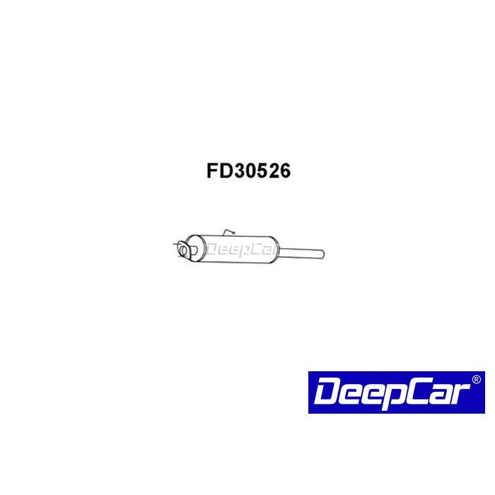 Panela de escape dianteira Ford Transit 2.5D 1996-on