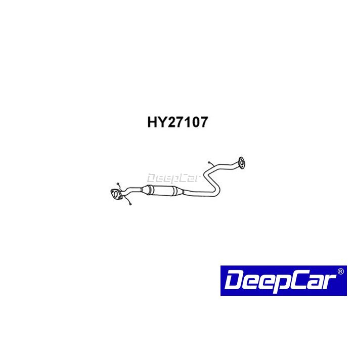 Panela de escape dianteira Hyundai Accent 1.3