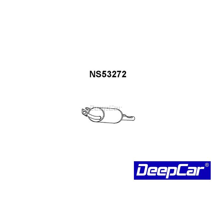 Panela de escape traseira Nissan Almera 1.4 1.6i