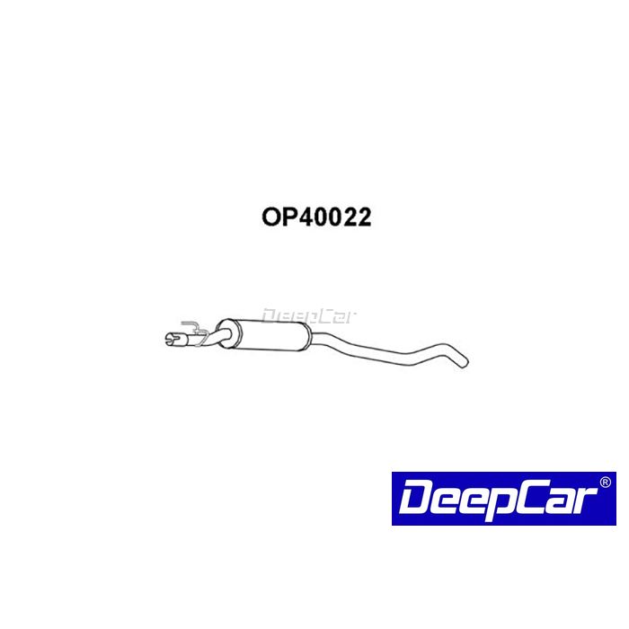 Panela de escape central Opel Corsa 1.2 1.4 1.5D