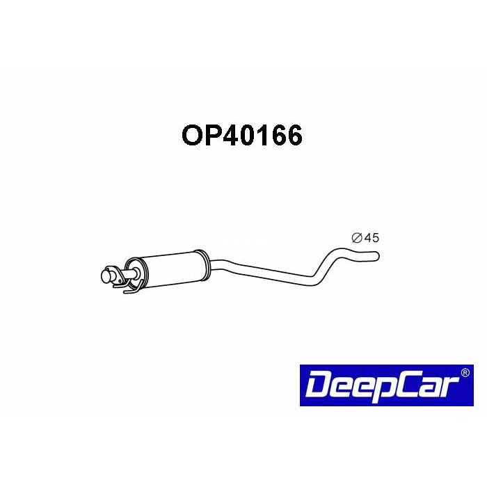 Panela de escape central Opel Astra 1991-on