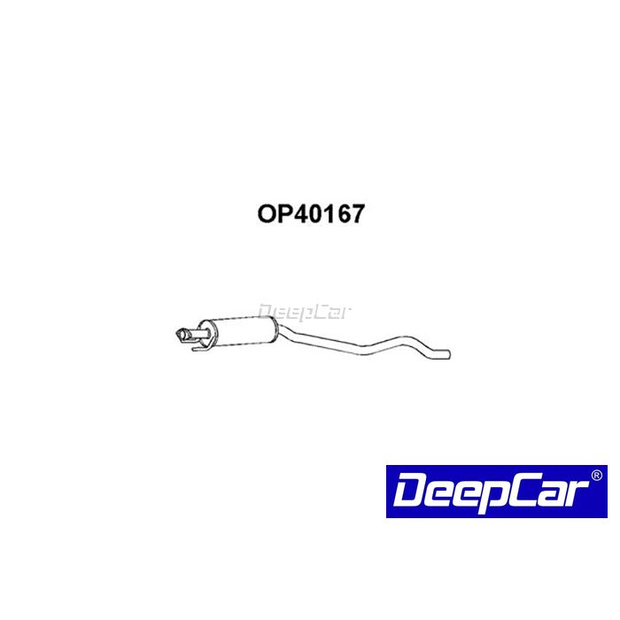 Panela de escape central Opel Astra 1991-on