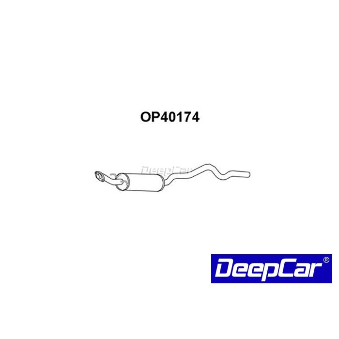 Panela de escape central Opel Astra 1991-on