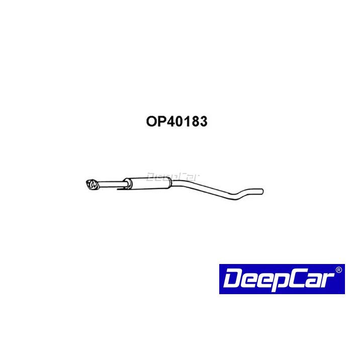 Panela de escape central Opel Astra 1992-on