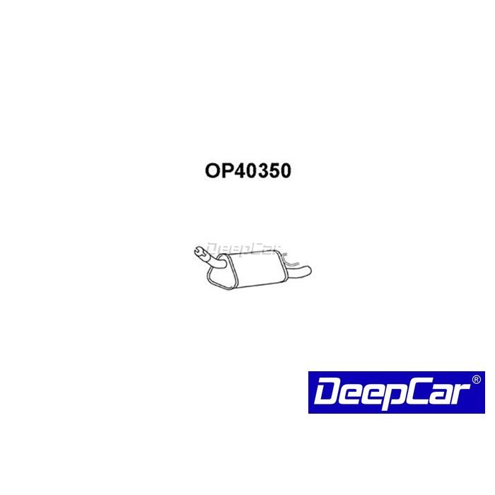 Panela de escape traseira Opel Corsa 1.0 12V