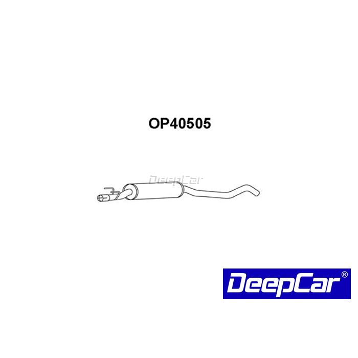 Panela de escape central Opel Corsa B 1.2 16V