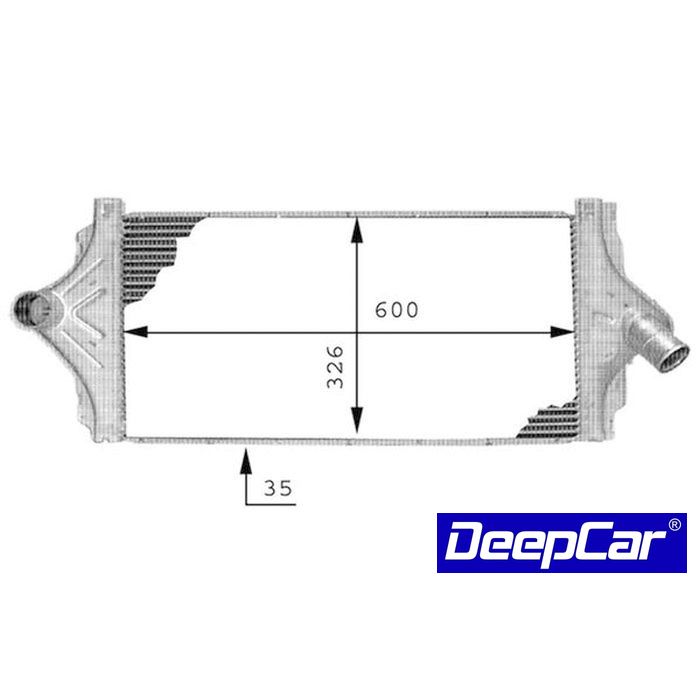 Radiador do intercooler Renault Espace 3 2.2Dci