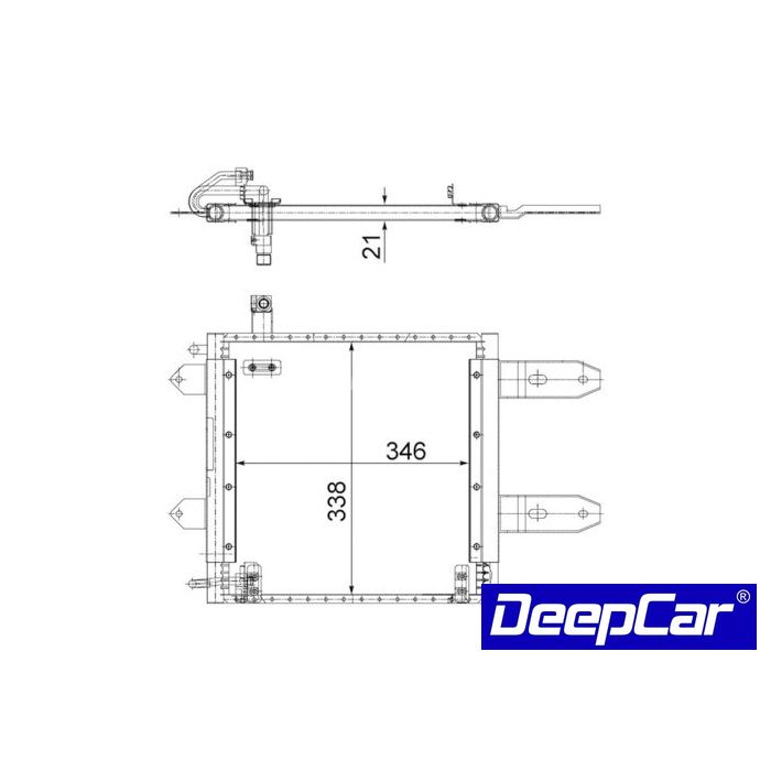Condensador do ar condicionado Seat Arosa Lupo Diesel