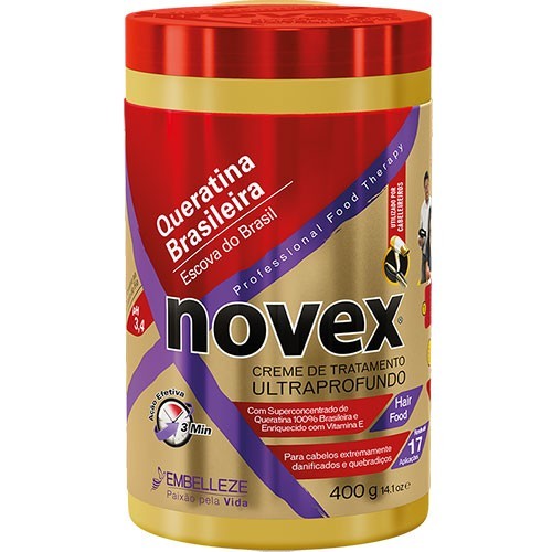 Novex Queratina Brasileira Creme de Tratamento 400g