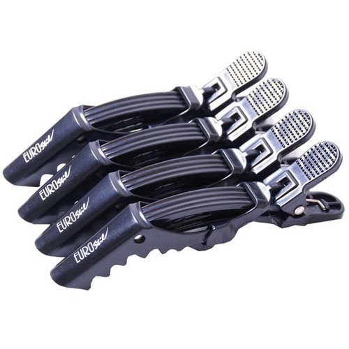 Pinça Cabelo Grande Eurostil 4 Unidades