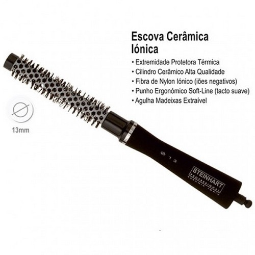 Escova Cerâmica Iónica 13mm Steinhart