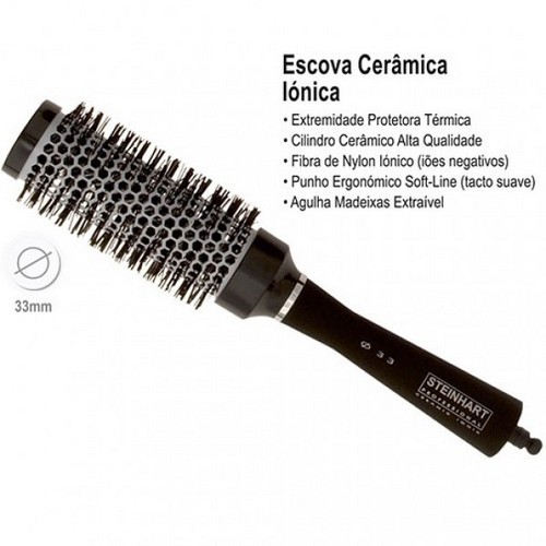Escova Cerâmica Iónica 33mm Steinhart