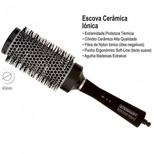 Escova Cerâmica Iónica 43mm Steinhart