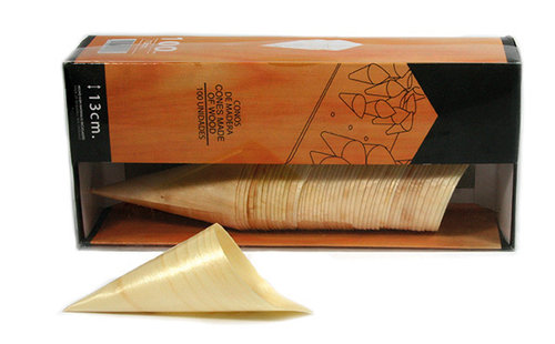 Wood Cone 13 cm pack of 100 units