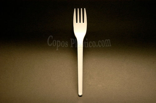 Tenedor Plástico desechables  Blanco 162mm Embalaje 250 uni