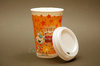 Paper Cups 330 ml White disposable with white Lid "To Go" - 2000 units