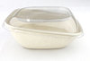 Square Bowl with slope 750ml BIO 19x19x7cm without lid - pack 50 units
