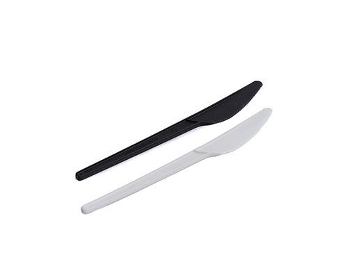 White Biodegradable Knife CPLA 168mm - Pack 50 units