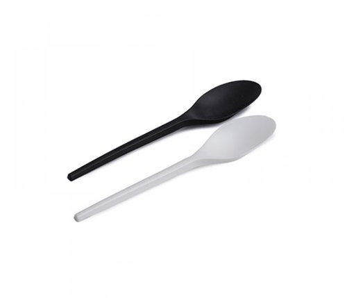 Black Biodegradable Spoon CPLA 168mm - Pack 50 units