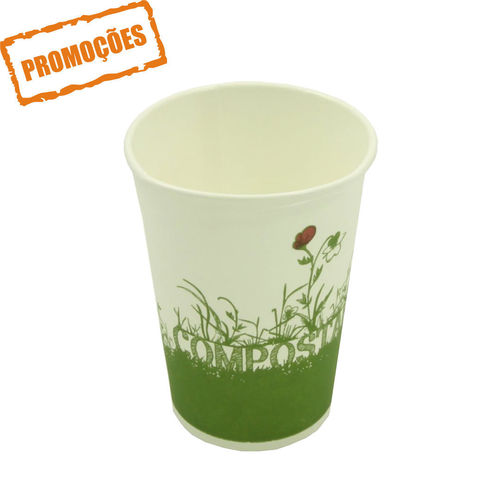 Vaso Cartón Green Cup - 100 % Biodegradable 250ml