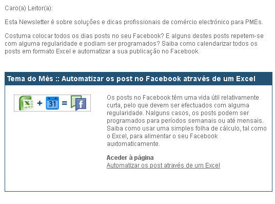 Aceder ao tema do m�s